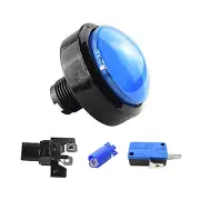 1 PC 100mm Colorful Arcade Round Buttons LED Push Illuminated with Microswitch