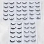 Cruelty Free Fluffy 3D Mink Hair False Eyelashes Extension Tools Wispy Long