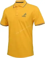 TIDWELL Wallabies 2024 Rugby Gold Pique Polo