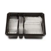 Dixie CH0369DX7PK Tray with Forks/Knives/Spoons Combo Pack - Clear (180/PK) New