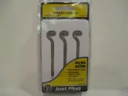 WOODLAND SCENICS OO/HO SCALE CONCRETE LAMP STREET LAMPS - "JUST PLUG SYSTEM"