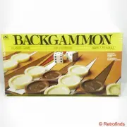 Vintage 1989 WHITMAN BACKGAMMON BOARD GAME 4832 Factory Sealed