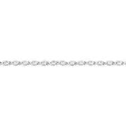 Silver Cz Hugs And Kisses Bracelet in Clear