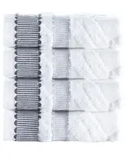 Brooks Brothers Large Square 4Pc Wash Towels
