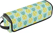 [sanluoli] Hair Tool Travel Bag with Removable Heat Resistant Mat Portable Hair Styling Tool Organizer Pineapple Travel Bag for Hair Tools