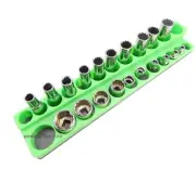 Mechanics Time Saver 3/8 Metric Magnetic Socket Holder Deep & Shallow Organizer