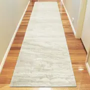 Silky Soft Shaggy Ivory Runner Rug