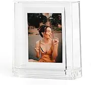 Transparent Mini Photo Frames, Double Sided Transparent PC Picture Frames for Desktop, Freestanding Photo Frame for Instax Mini for HP Sprocket for Polaroid ZIP