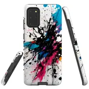 For Samsung Galaxy S20+ Plus Tough Protective Cover, Dark Splatter