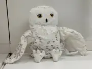 Original Ikea Skogsduva Owl Hand Puppet Stuffed Animal Toy White Plush Kids