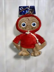 Fetch E.T. Plush Dog Toy Red Hoodie Extraterrestrial NEW NIP 9”