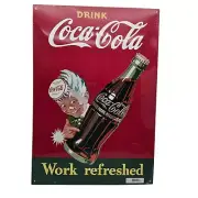 Coca Cola Coke Sprite Boy Advertising Vtg Retro Metal Tin Sign New Work Refreshe