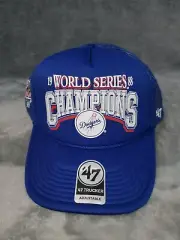 MLB LOS ANGELES DODGERS '47 CHAMP FOAM TRUCKER SNAPBACK HAT MENS BLUE NEW
