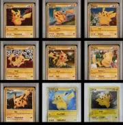 Lot of 9 2010 Pikachu World Promo Pikachu Holo Complete Set All PSA 10 Gem Mint