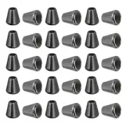 Bell Stopper Conical Cord Ends, 30Pcs Cord Fastener for DIY Clothes, Dark Grey