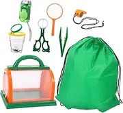 Hohopeti 1 Set Outdoor Adventure Bug Catcher Kit with Hand Pressing Flashlight for Camping and Hiking Fun