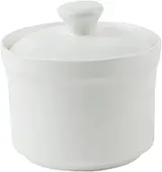 GOOHOCHY 580ml Lidded Soup Bowl Steaming Bowl Lid Clay Pot Ceramic Soup Pot Heat Resistant for Family and Restaurant Use