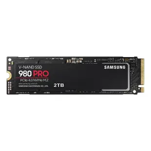 【SAMSUNG 三星】980 PRO 2TB M.2 2280 PCIe 4.0 ssd固態硬碟(MZ-V8P2T0BW)讀7000M/寫5100M