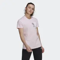 在飛比找PChome24h購物優惠-【ADIDAS】DISNEY PKT T 女 短袖上衣 粉-