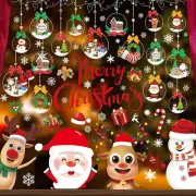 Christmas Snowflake Window Decals & Clings - Double Sided for Glass Windows - Xm