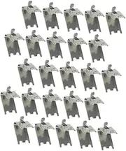 KALLORY 25Pcs Fastener Freezer Shelf Clips Metal Shelf Support Clips for Easy Installation Compact Design for Refrigerator Organization No Drill Required Space Saving