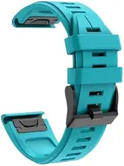 [ISOUDE] 26 22mm Silicone Watchband Strap For Garmin Fenix 7 Fenix 6 5 935 EPIX Silicone Easyfit Wristband For Fenix 6X Fenix 6X 7X Watch