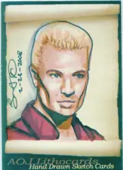 ACEO Sketch Card Spike Buffy the Vampire Slayer Hand-Drawn Jonathan D Gordon