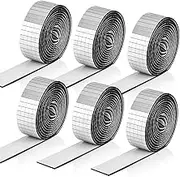 NiArt 10200pcs Plastic Self-Adhesive Silver Mosaic Tile Stickers, 3mm x 3mm Self-Adhesive Mosaic Tiles 1 Yard Roll-Upgraded Material, Perfect for DIY Art, Disco Balls, Mirror Frames and More (6 Rolls)