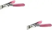 FRCOLOR Pcs Stainless Steel Nail Art Manicure Edge Trimmer Kit in Nail Clier for Random
