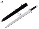 34'' Viking Sword Handmade Carbon Steel Medieval Sword With Scabbard Best Gift