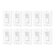 Dimmer Light Switch 3Way for 300W Dimmable LED/CFL 600W Incandescent/Halogen ×10
