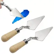 2pcs Scraper Knife Cutter Palette Oil Mix Painter Paint Tool Pigment Texture Art