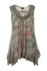 Shoe & Mesh Tunic--THR-9069
