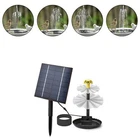 Outdoor Water Feature with Solar Power 2W Fountain for Bird Ponds and Gardens
