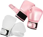 WESIEVYA 2 Pairs Boxing Gloves Thickened Sparring Mitts for Comfortable Fit for Beginners for Training Punching Bag Activities Suitable for Boys