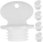 5pcs Hot Water Bottle Plug Hot Water Flask Tank Operate Chiller Machine Cup Portable Filters Battery Power Fountain Bottles Tap Lid Water Bottle Travel Plastic White