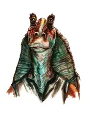 Jar Jar Binks Star Wars by Tim Doyle Screen Print Poster Art MINT