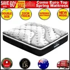 Giselle Bedding Como Euro Top Pocket Spring Mattress 32cm Thick Double Size New