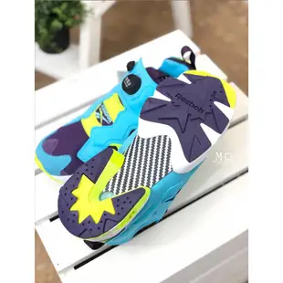 MR.CH REEBOK INSTA PUMP FURY 透氣網 充氣 慢跑鞋 藍紫黃綠 毛怪 M46892 女