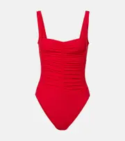 [Karla Colletto] Karla Colletto Ruched swimsuit AU 14 red