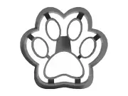 Dog Footprint Cookie Cutter | 3D Printed, 3D Figurines