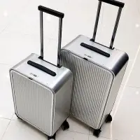 在飛比找Yahoo!奇摩拍賣優惠-品質 拉桿箱旅行行李箱 旅行箱 箱 側開全鋁鎂合拉桿箱小16