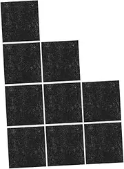 HAPINARY Cat Litter Box Carbon Filter Odor Control Mats 9 Pack Black for Cats and Pets