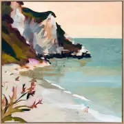 Seaside Cliff Canvas Art Print