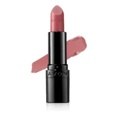 Avon True Color Perfectly Matte Lipstick -"PURE PINK" - Full Size - NEW SEALED