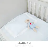 在飛比找PChome24h購物優惠-MARURU日本製嬰兒枕頭套-嬰兒藍