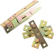 NAMOARLY 4pcs Heavy Duty Bed Rail Bracket Fittings Headboard Hinges for Various Furniture Styles Reliable Bed Frame Connectors for Enhanced Stability