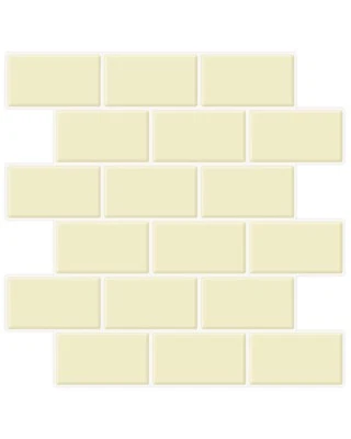 Art3D Subway Peel & Stick Backsplash - 12in x 12in Kitchen Tile (10 Tiles,
