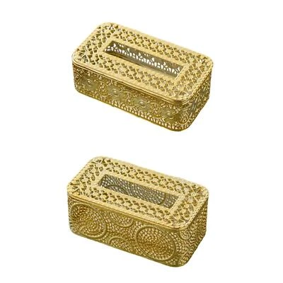 Tissue Box Napkin Dispenser Tissue Box Cover for Bathroom Restaurant Desktop