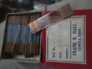 Vtg box of 50 Western Union model 19 1/4 amperes Fuse Resistor by Frank D Hall